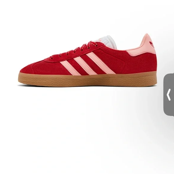 Adidas Gazelle Red and Pink Sneakers - Picture 4 of 7